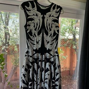 Alexander McQueen wool swallow mini dress